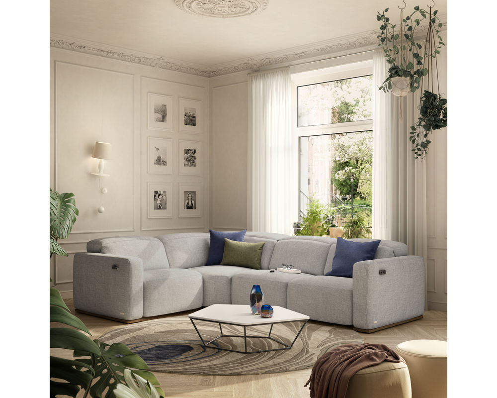 Baltimora C260 Power Headrest Power Reclining Sectional (+50