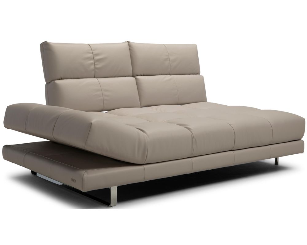 Relax Form LEATHERTEX TREVISO② Sawyer Leather Power Reclining Sectional with Power Headrests & Lumbar