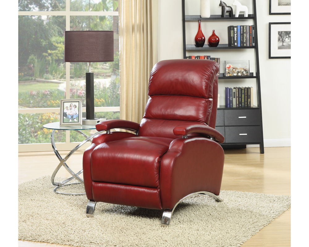 Christopher Knight Home Poltrona Reclinabile Giovanni – Tessuto 100% Poliestere, Gambe In Plastica Nera, Facile Da Montare