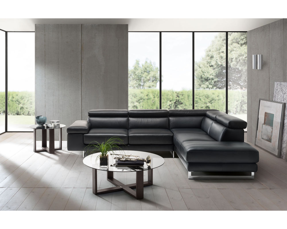 Saggezza B619 Leather Sectional - Thumbnail 2