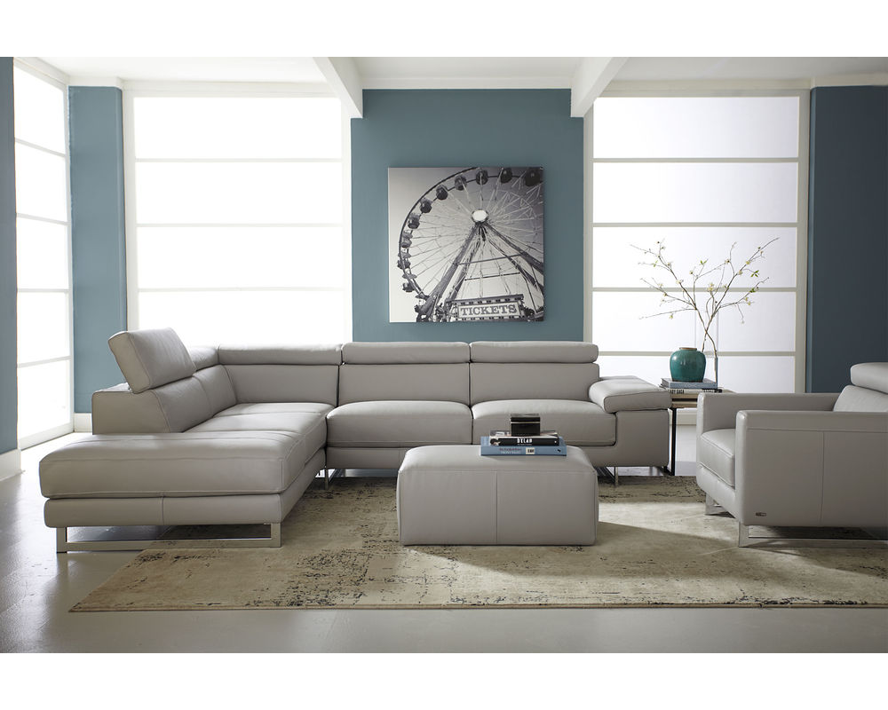 Saggezza B619 Leather Sectional - Thumbnail 4