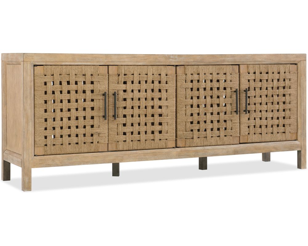 Wabi Sabi 76in Woven Door Entertainment Console | Sofas and Sectionals