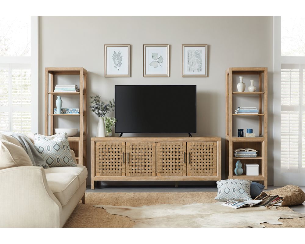 Wabi Sabi 76in Woven Door Entertainment Console | Sofas and Sectionals