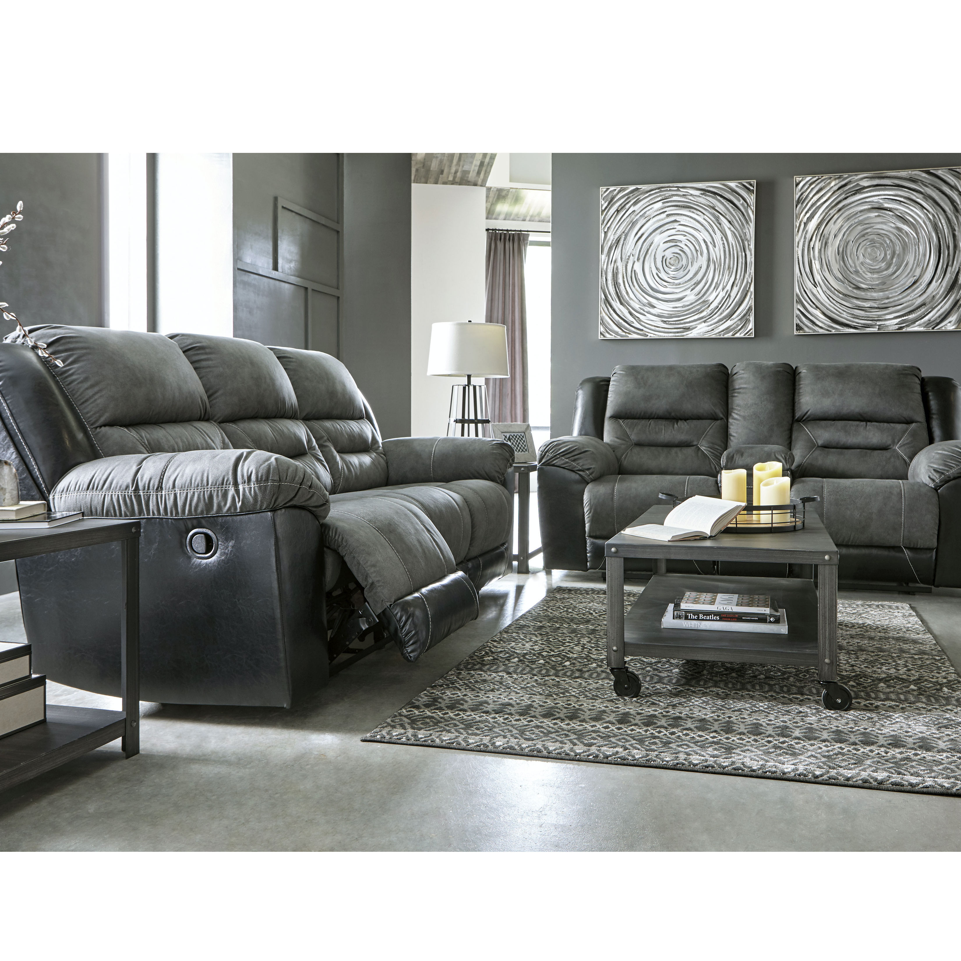 Ashley Earhart Reclining Sofa - Thumbnail 4