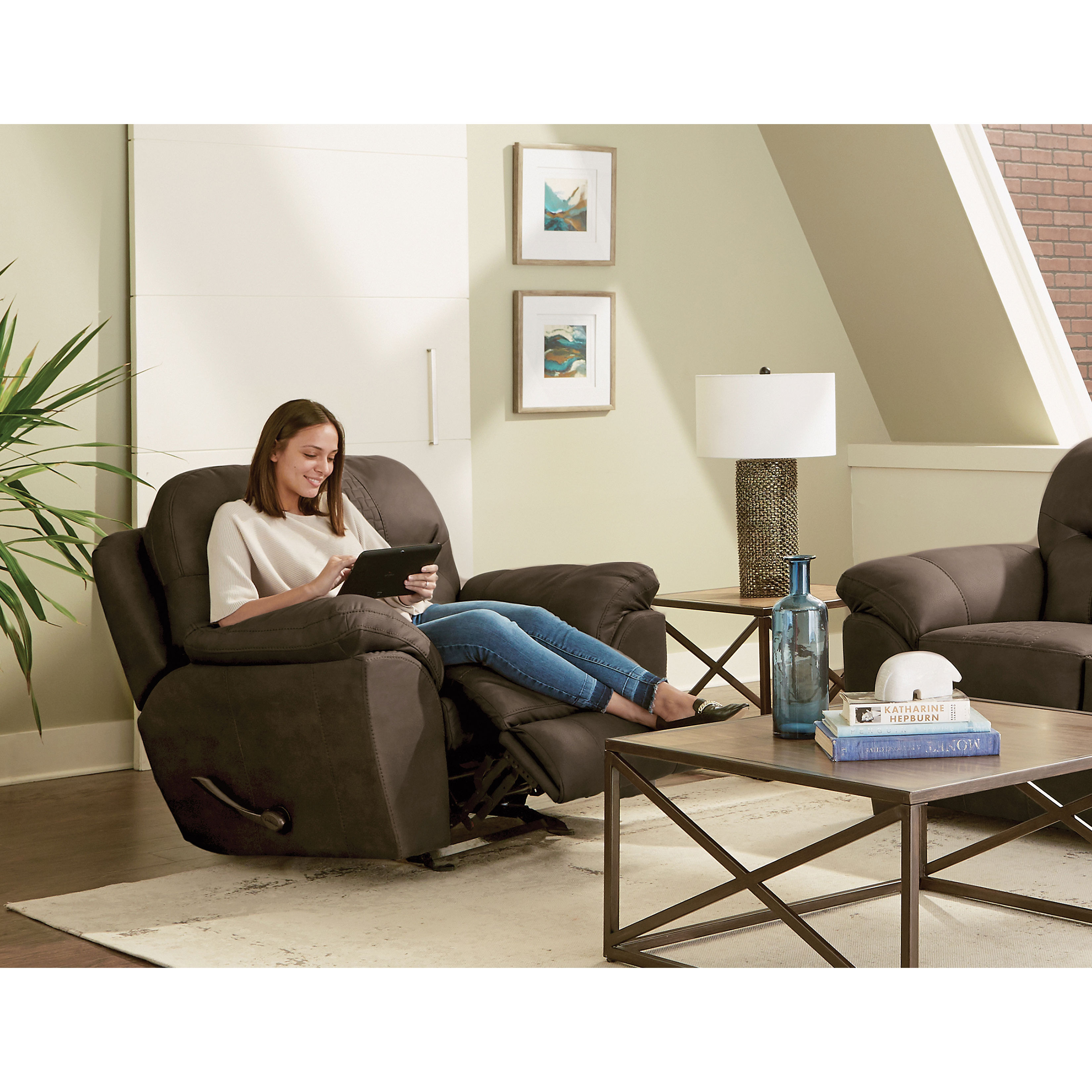 Legend Stationary Fabric Sofa (96