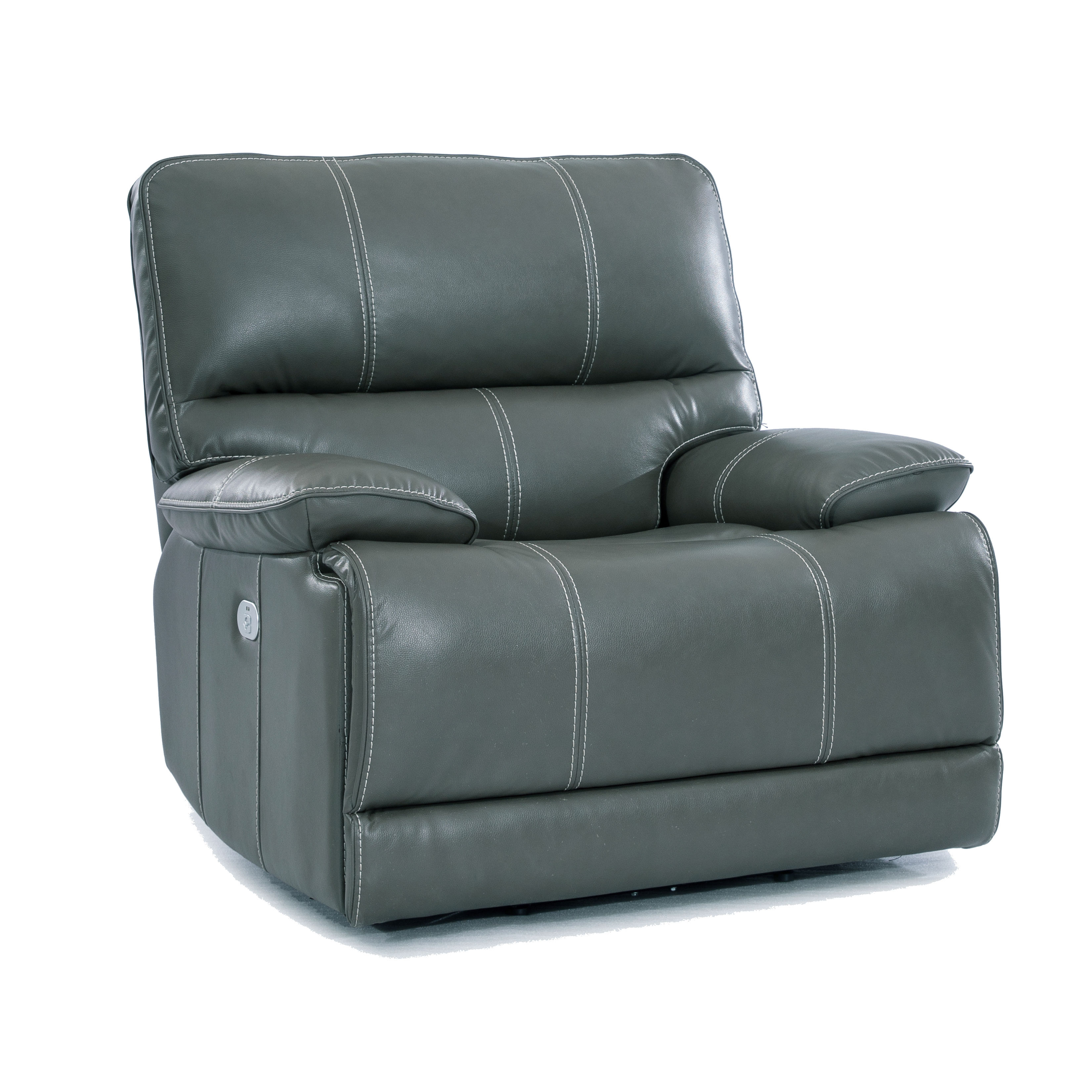 Shelby Power Headrest Power Reclining Sectional in Cabrera Azure