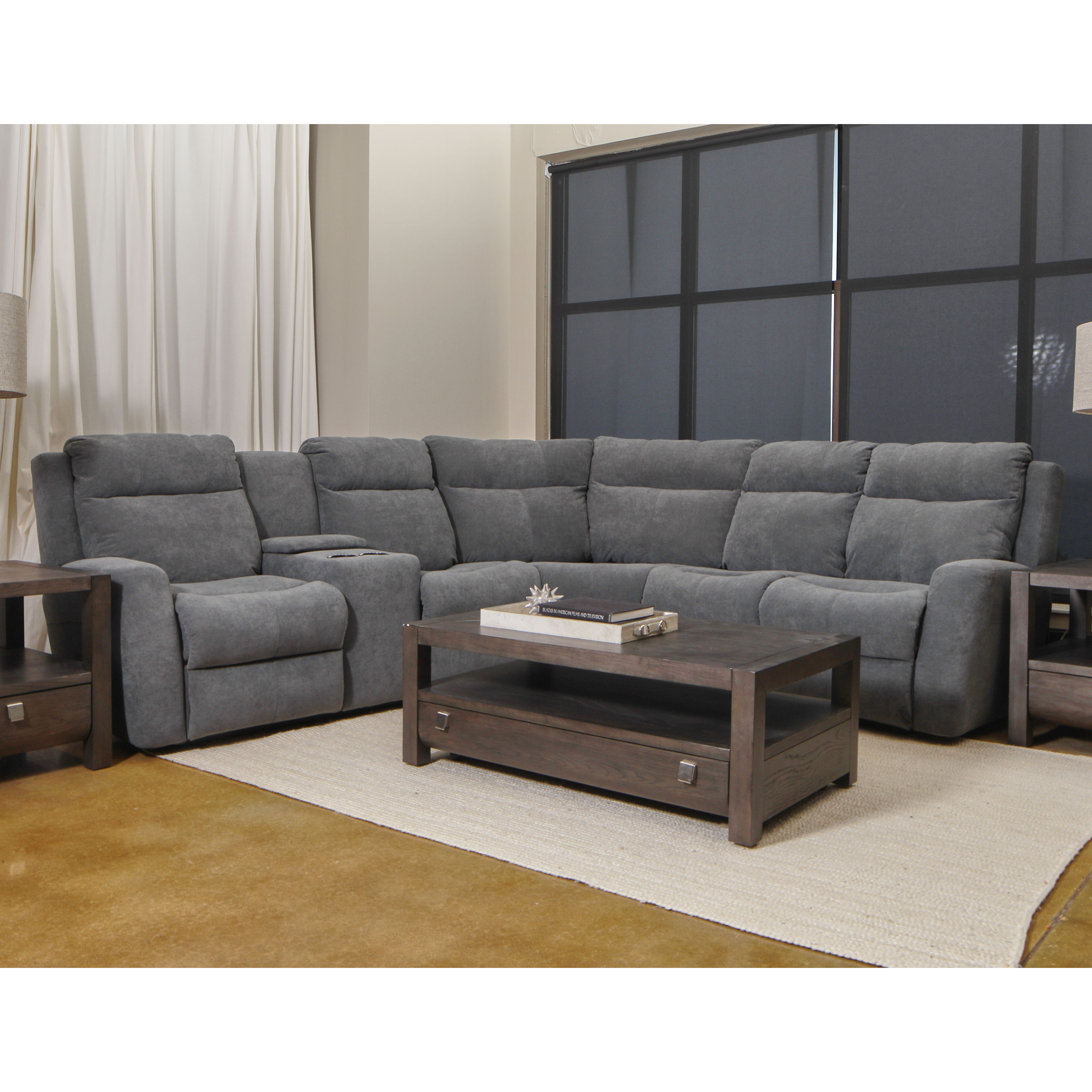 Klaussner Brooks Power Reclining Sectional