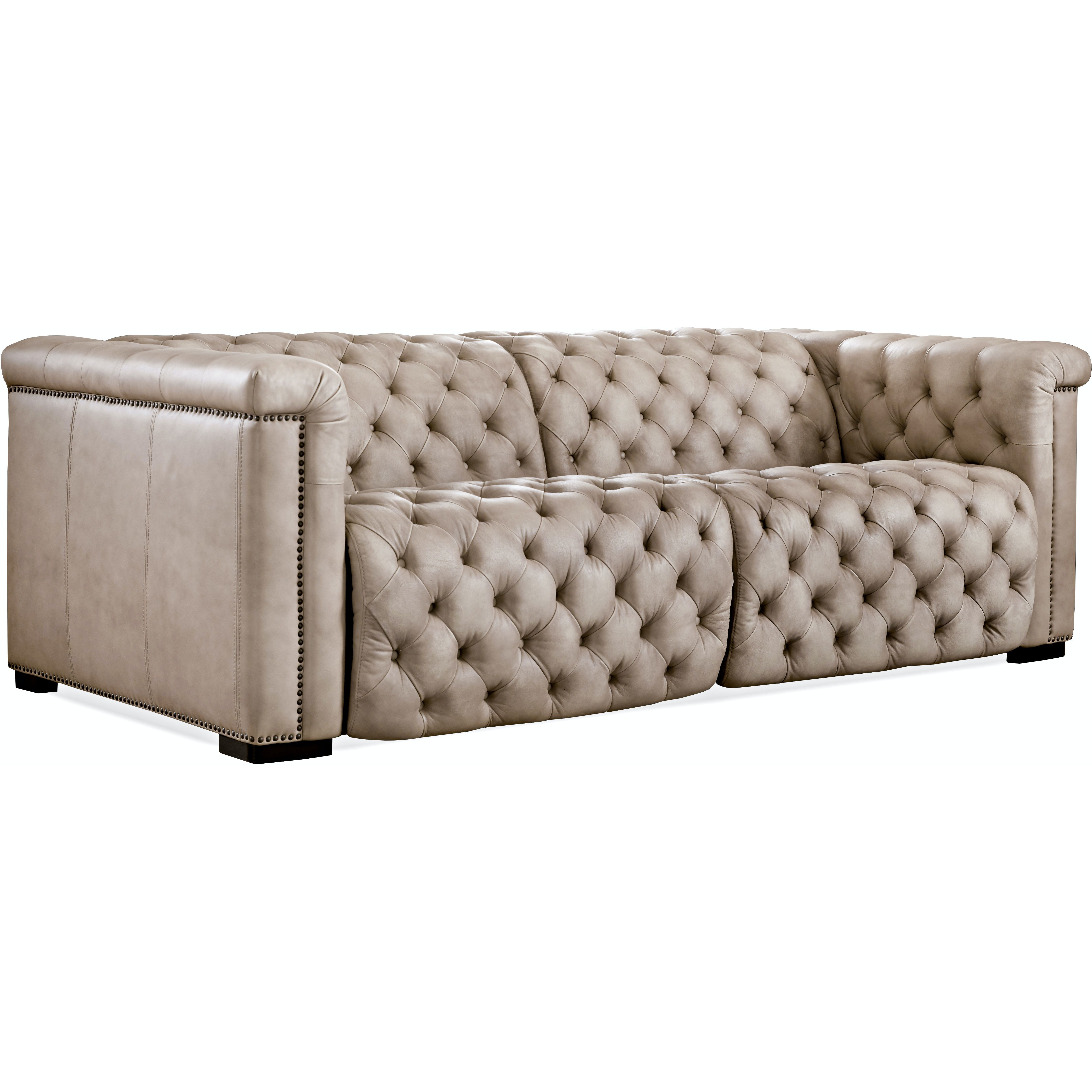 ウルトラヘヴン 1.2.3 Savion Grandier Five Piece Leather Sectional with 2 Power Headrest