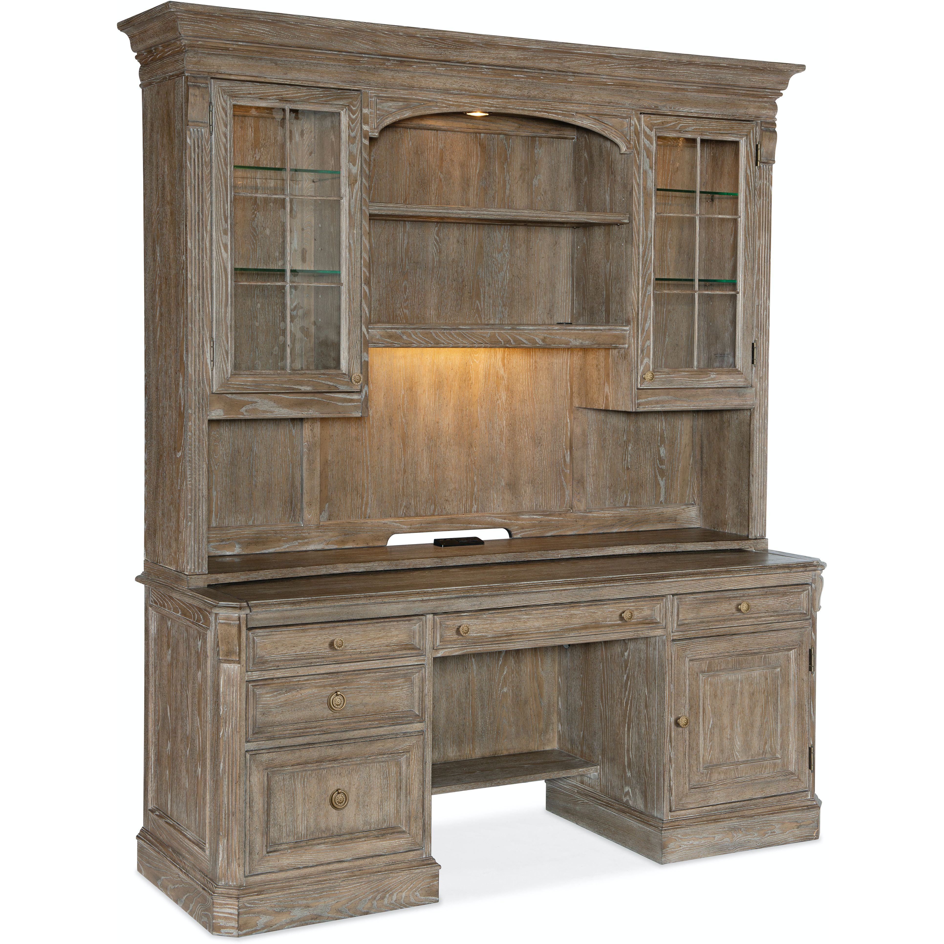 Hooker Furniture Work Your Way Sutter Computer Credenza - Thumbnail 4