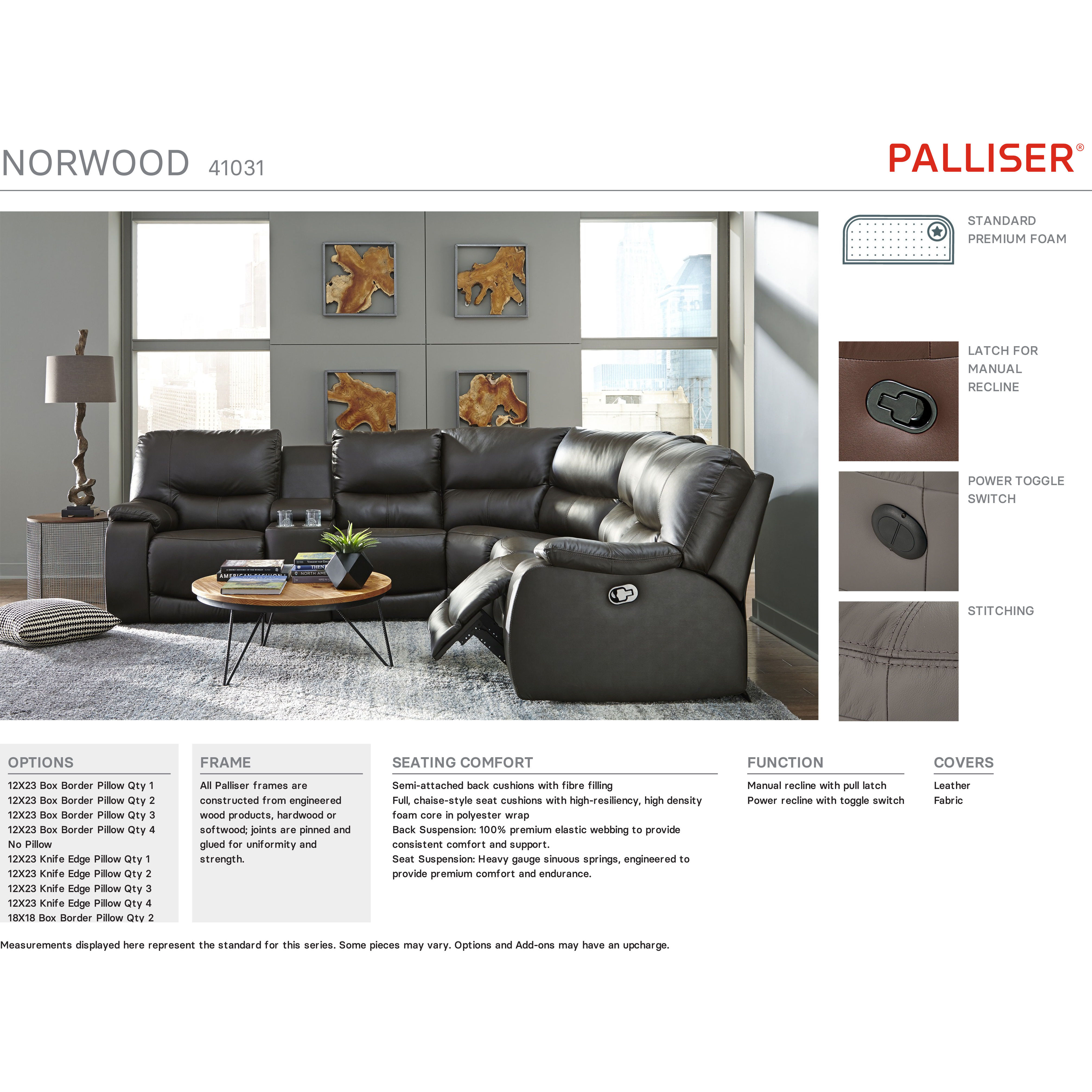 Palliser Norwood Sofa Recliner - Thumbnail 4
