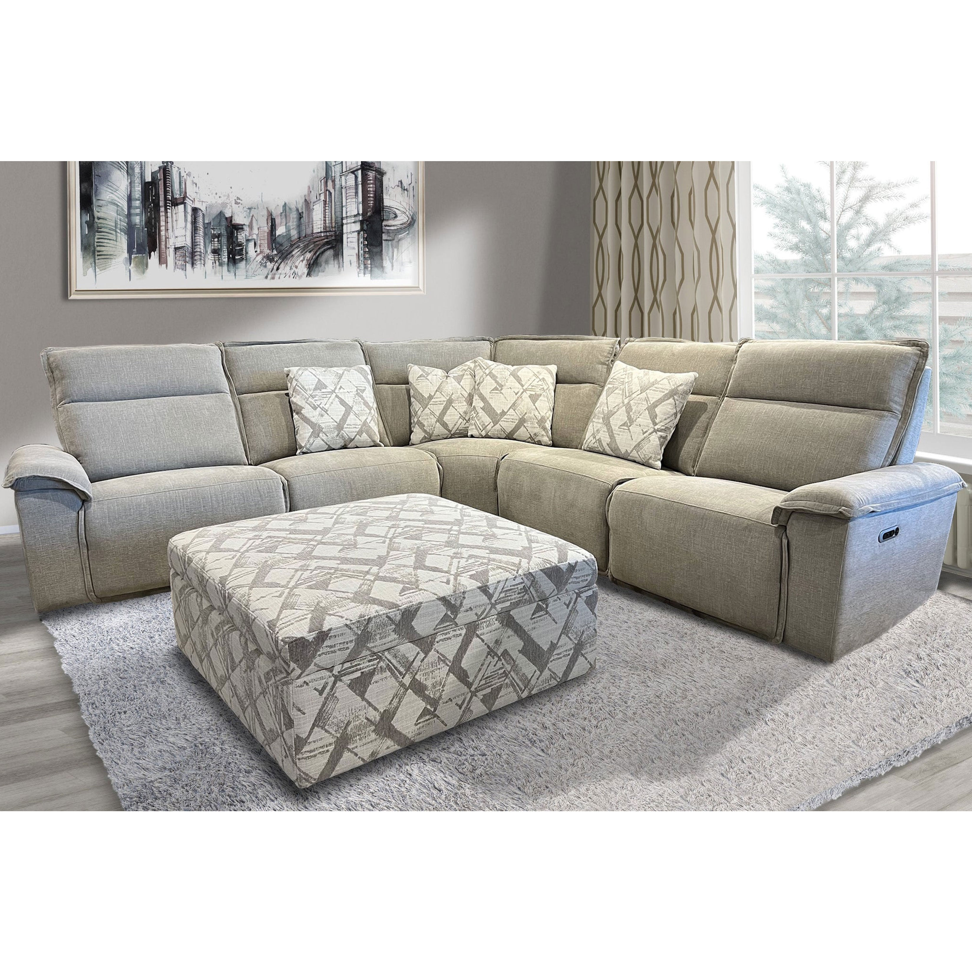 Parker House Perimeter Power Reclining Sectional - Thumbnail 2