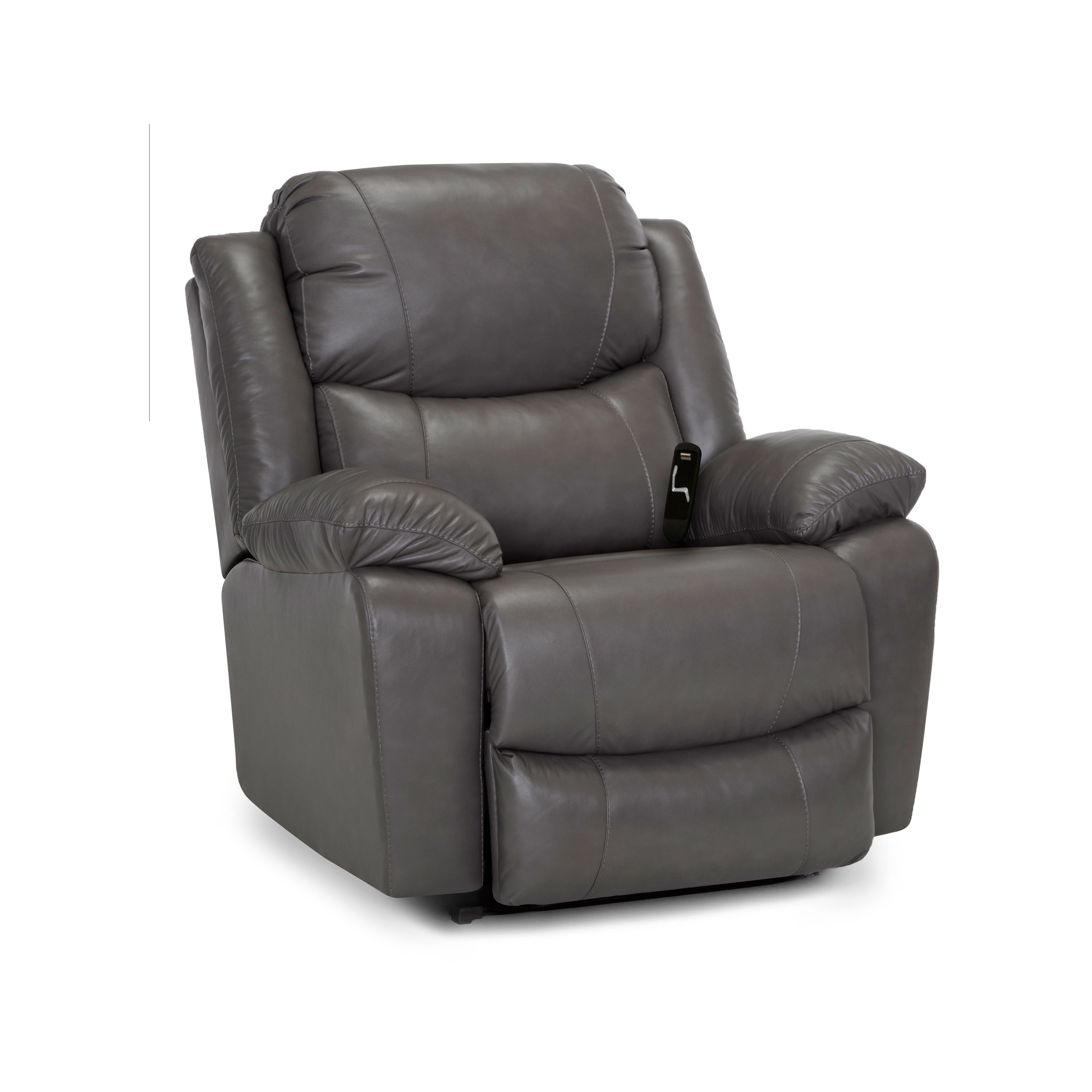 Caesar Leather Big Man's Oversized Rocker Recliner (500lbs weight