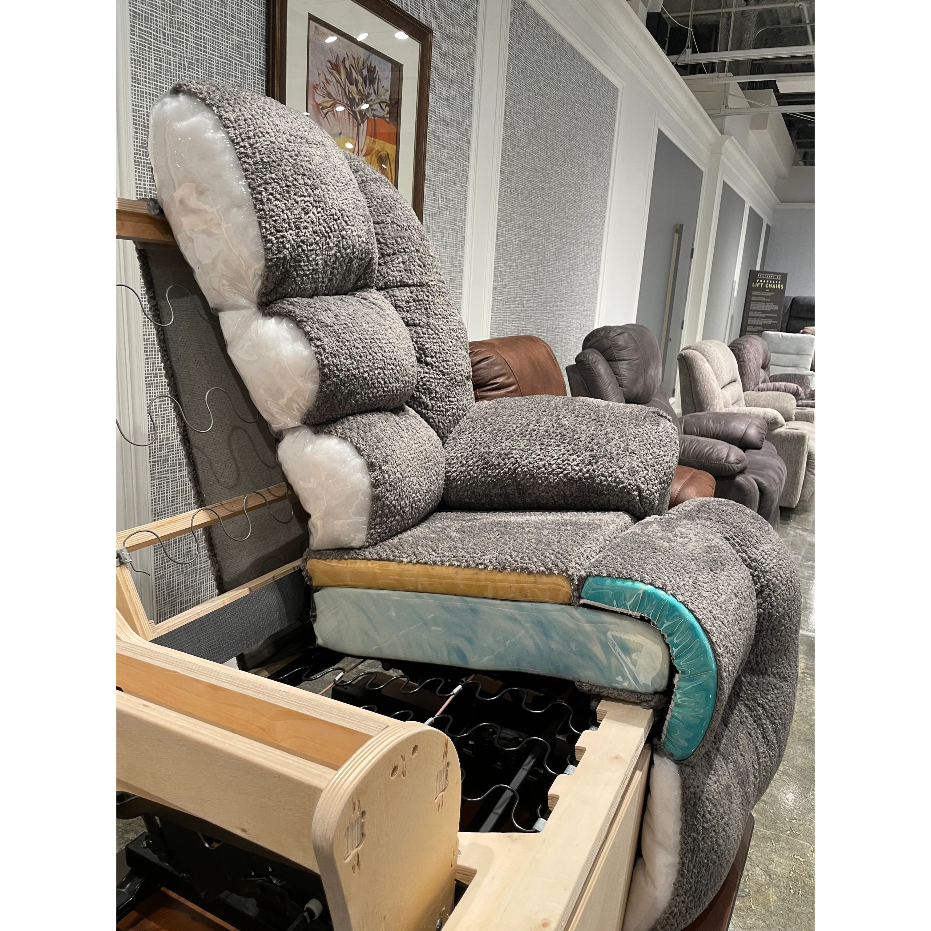 Caesar Leather Big Man's Oversized Rocker Recliner (500lbs weight