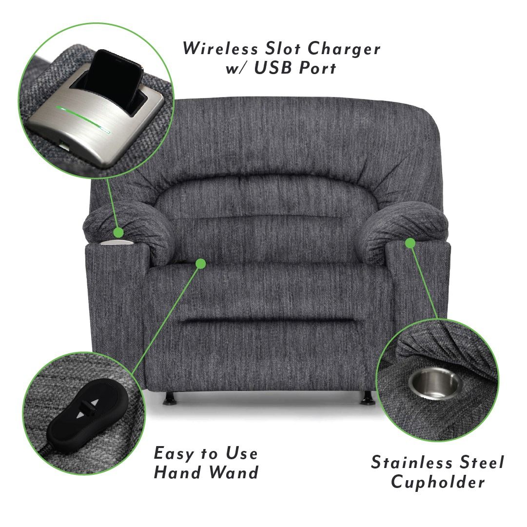Franklin Sports Gradin Power Rocker Recliner - Thumbnail 3
