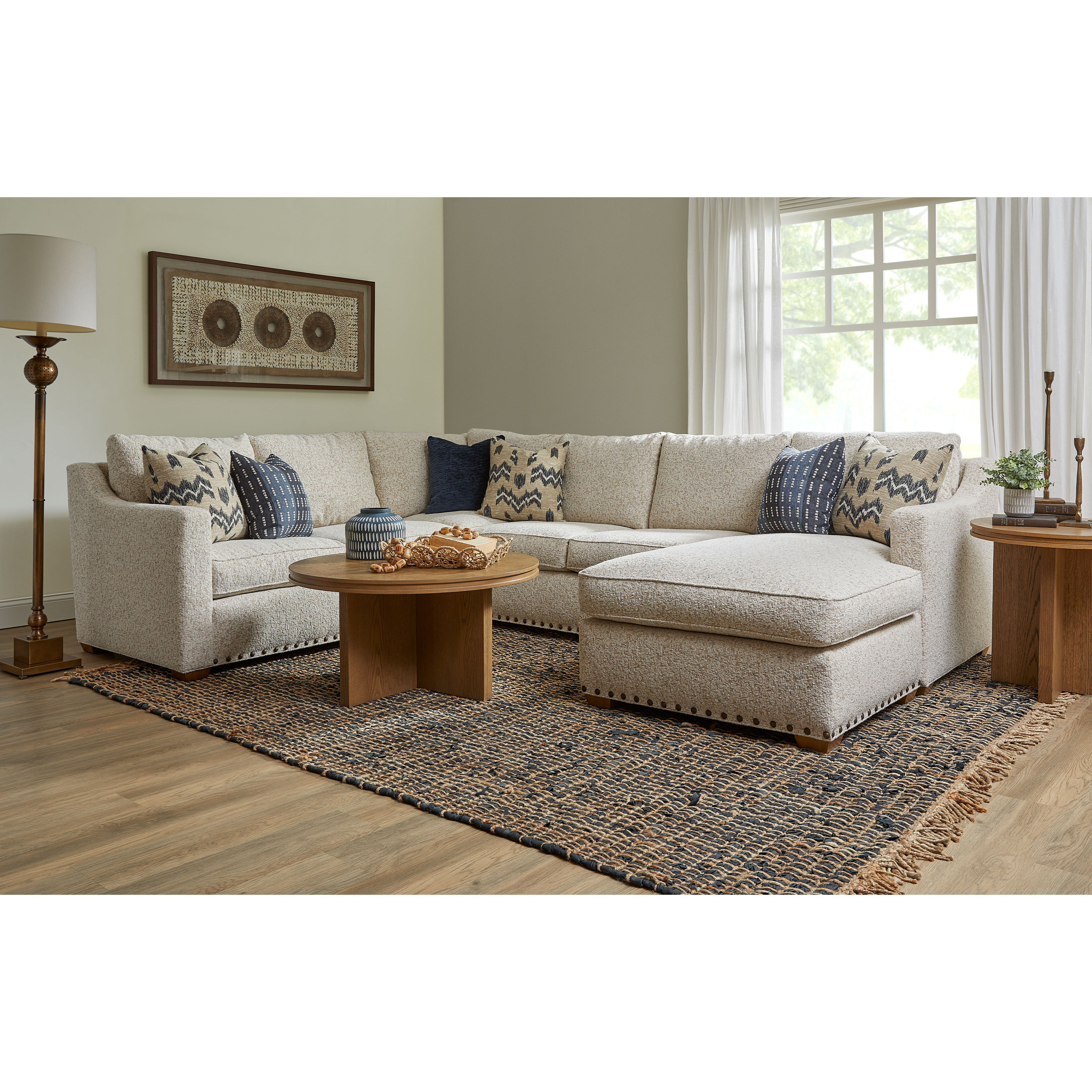 Milo 7050 Stationary Sectional (+100 fabrics) | Sofas and Sectionals