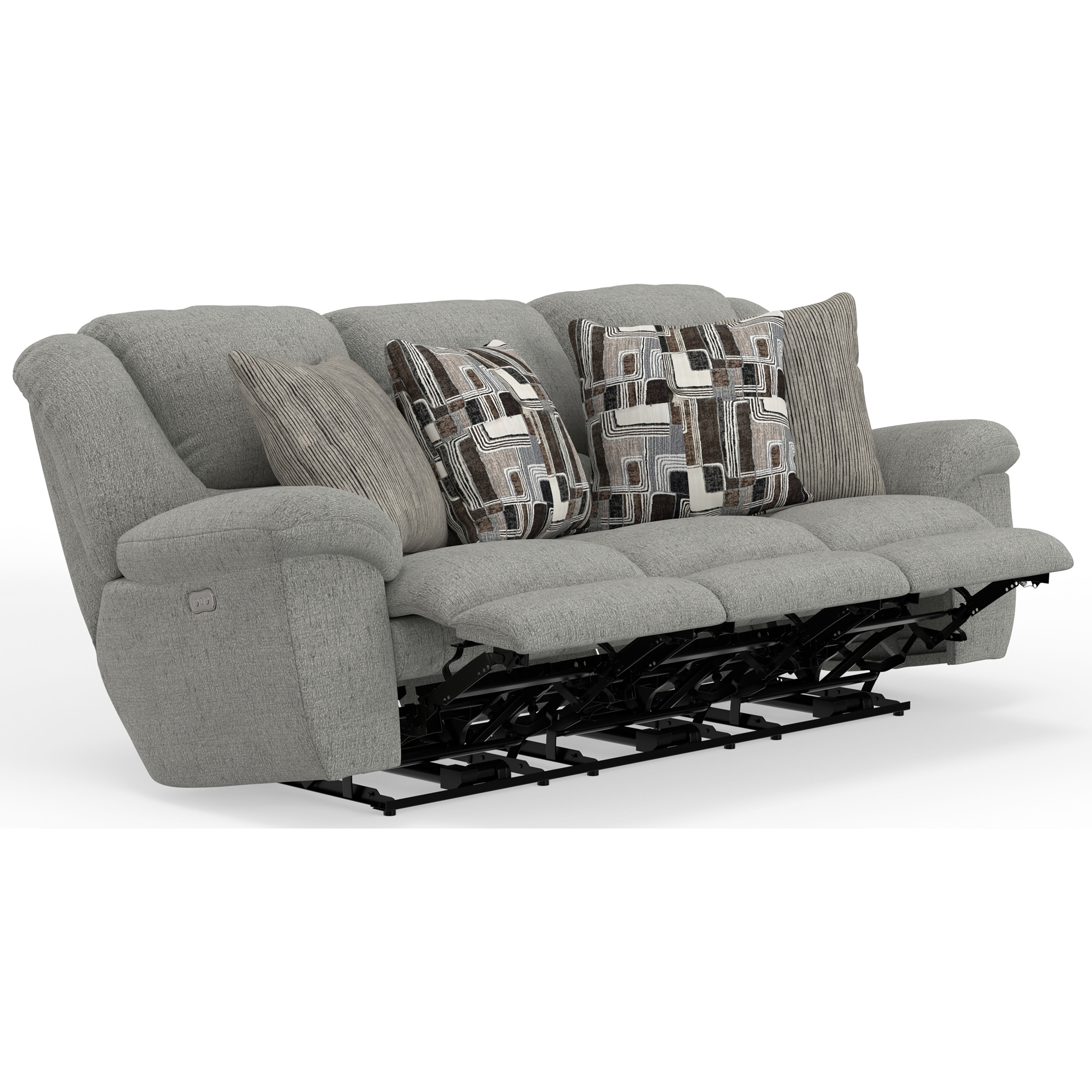 Trifecta 165 Triple Reclining Sofa with Drop Down Table (2 colors