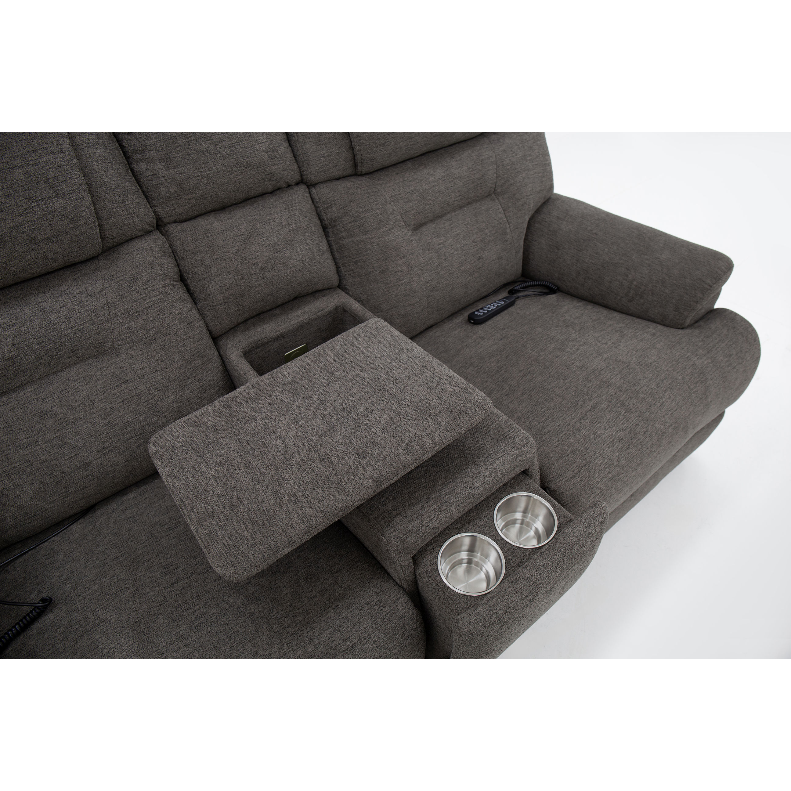 ゾネ Zofa Zecliner Power Sleep Modular Sectional with Power Headrest