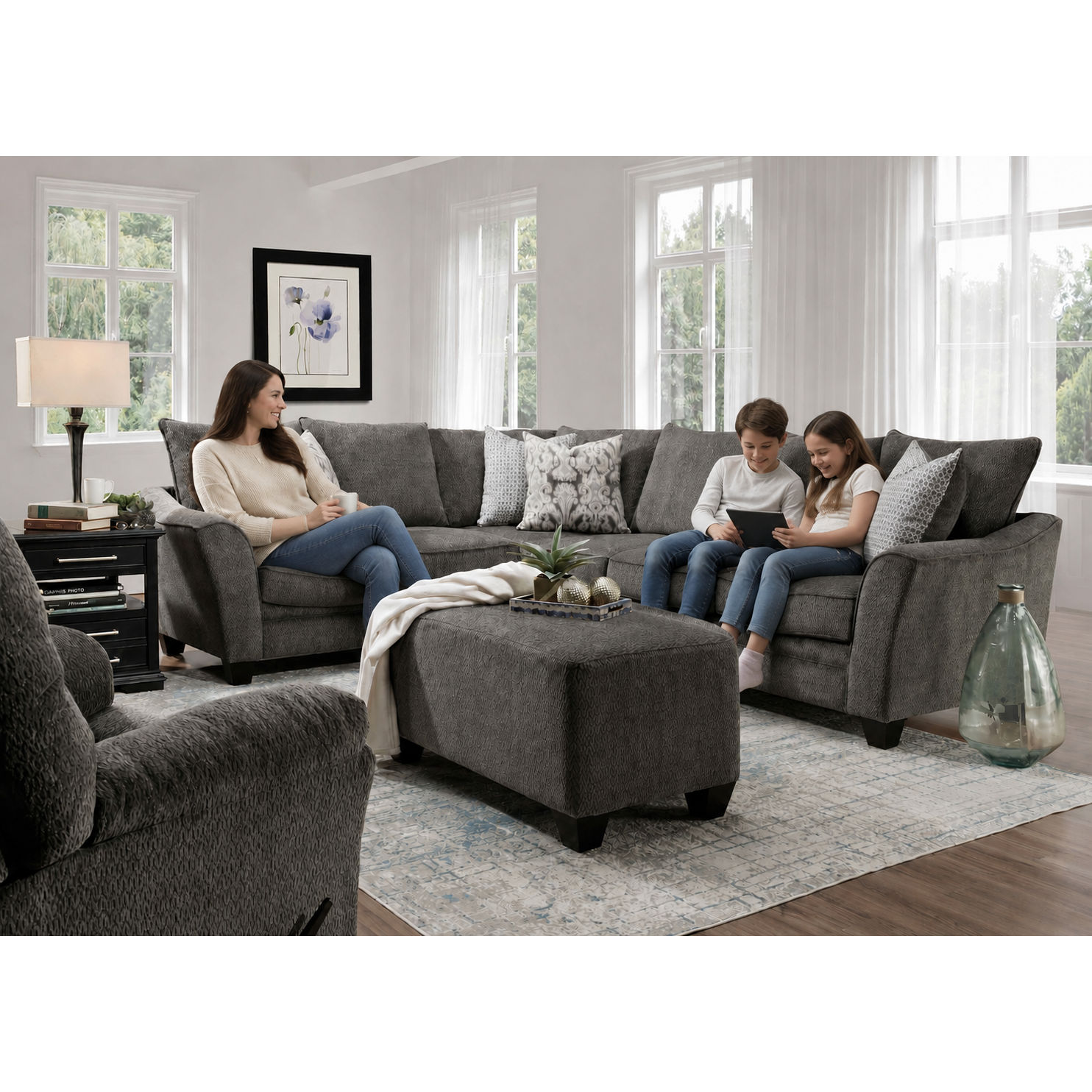 Fairmont Two-Piece Sectional Affordable Luxury. Designed for Real