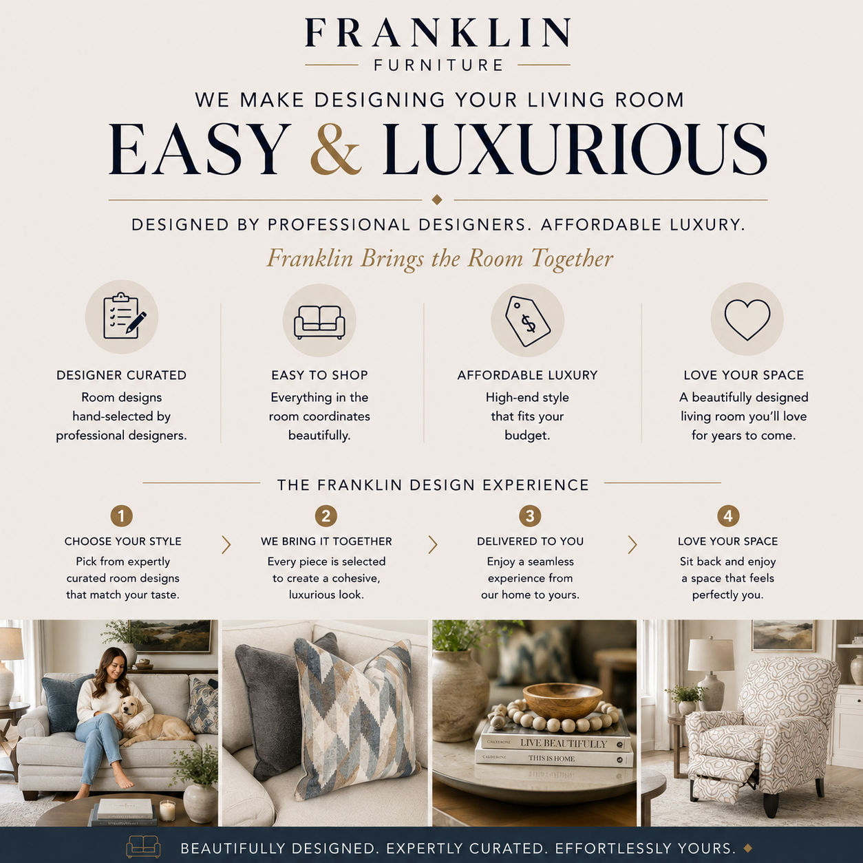 Fairmont Two-Piece Sectional Affordable Luxury. Designed for Real