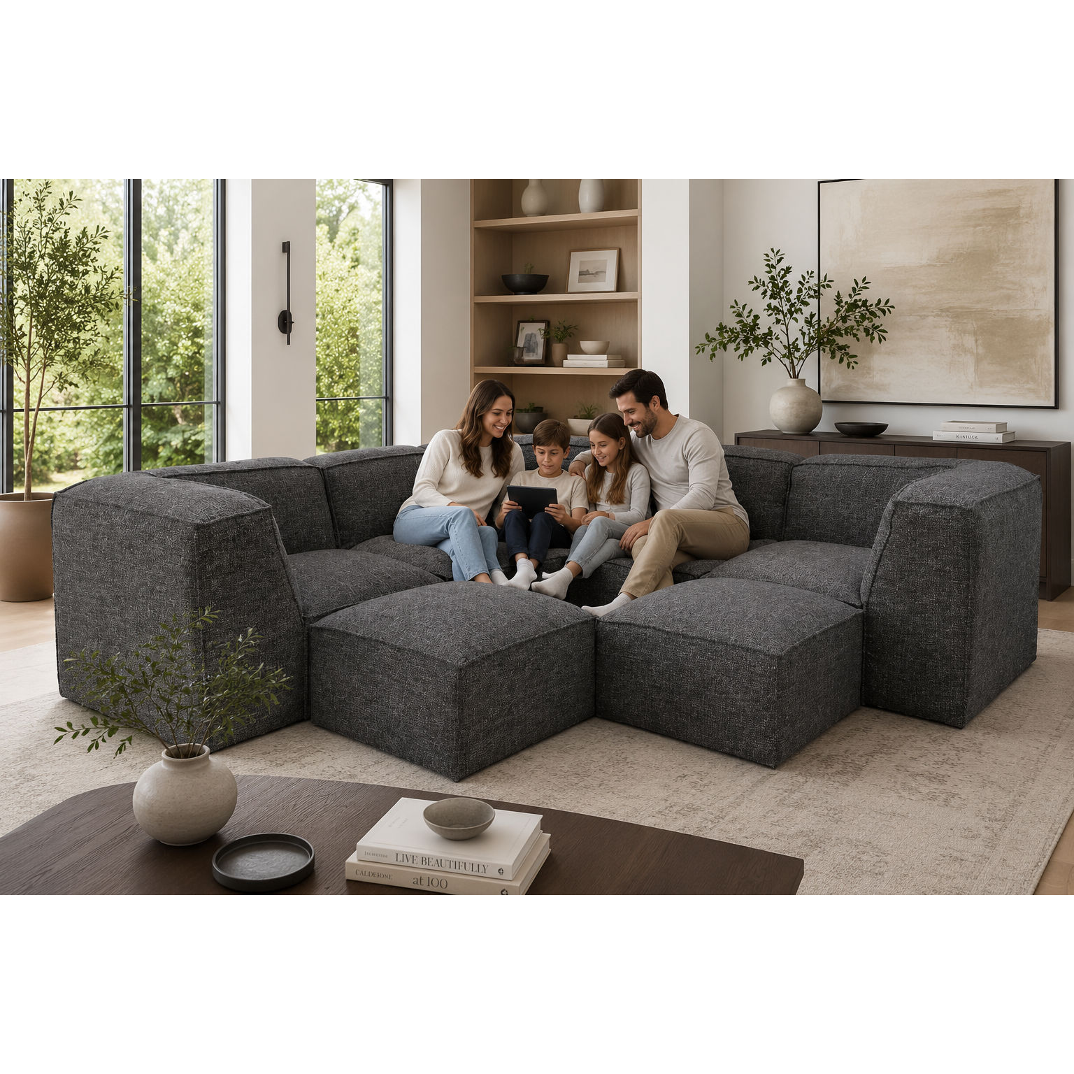 Freestyle 895 Modular Sectional (Three Simple Pieces. Nearly