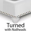 Turned w/ Nailheads