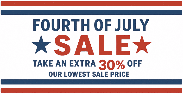 Fourth of July Sale, up to 30% Off