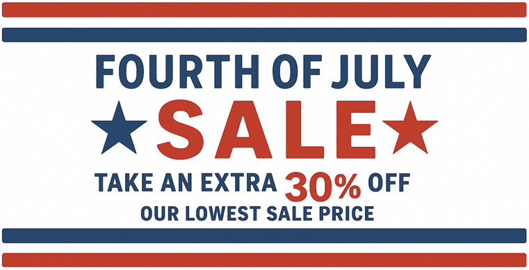 Fourth of July Sale, up to 30% Off