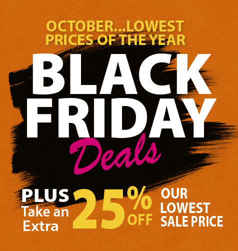 October Black Friday, up to 25% Off